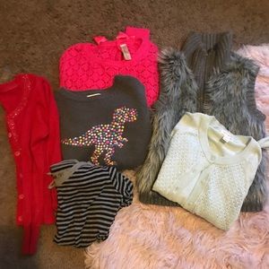Girls sweaters lot 7/8